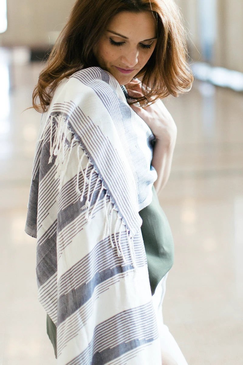 Ameera Scarf - Navy by Fair Anita