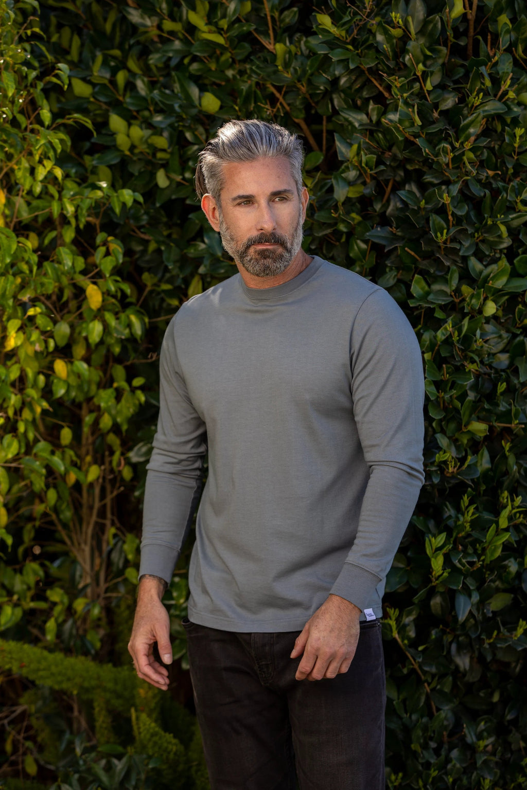 Men's Bamboo Viscose/Organic Cotton Long Sleeve T-Shirt by Spun Bamboo