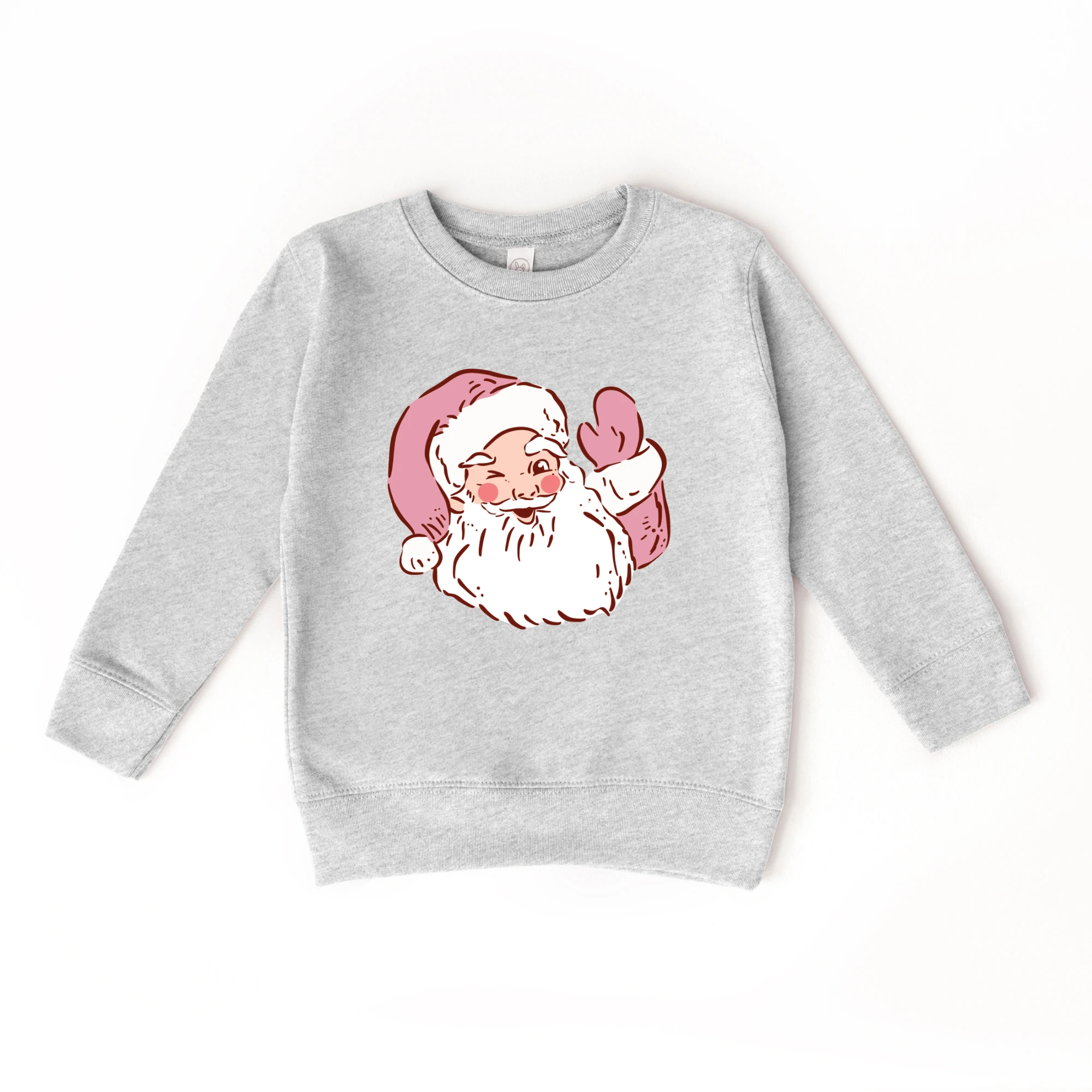 Santa Claus Wink toddler and youth Sweatshirt, Christmas collection by Benny and Ray Apparel