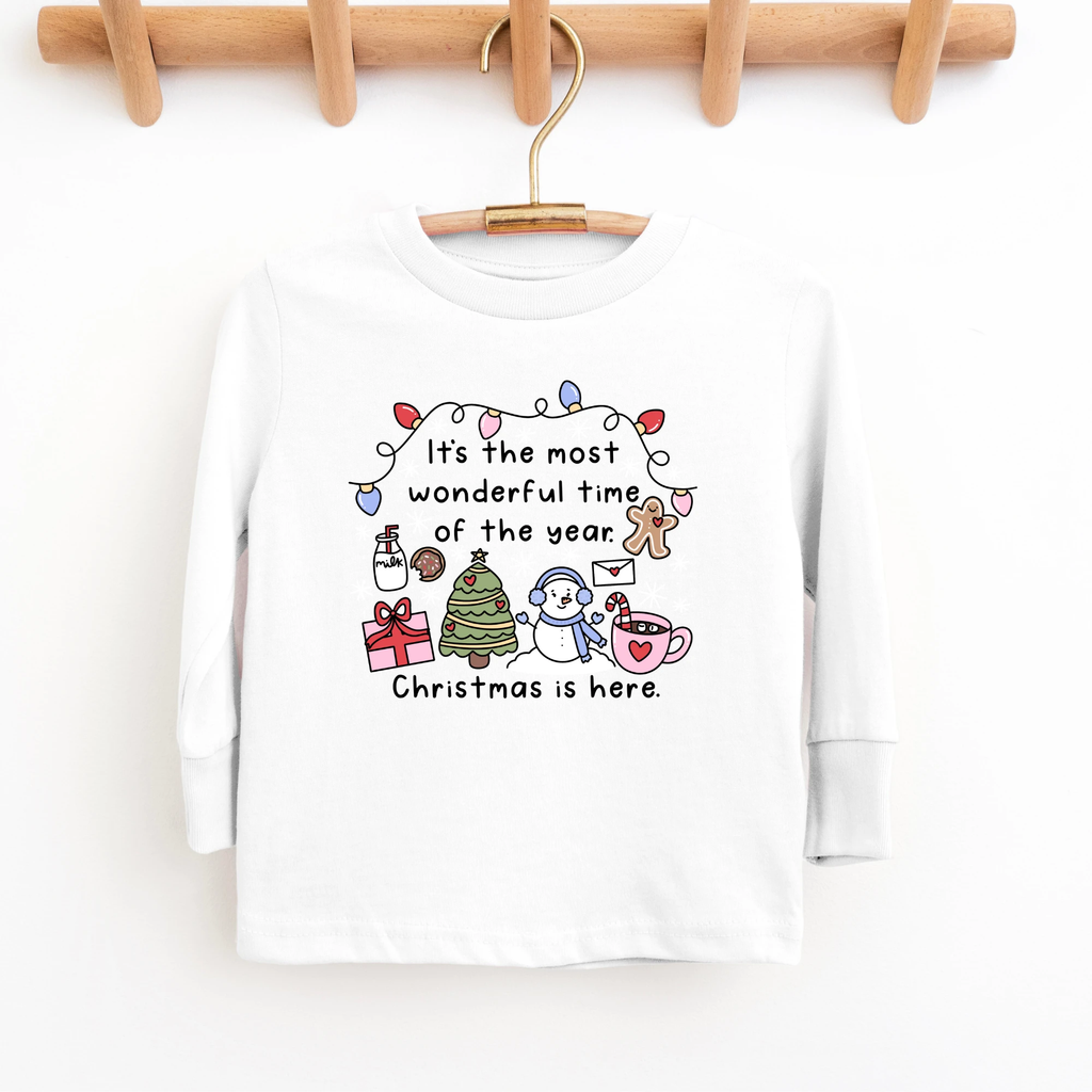 Most Wonderful time of the Year toddler and youth tee shirt, Christmas collection by Benny and Ray Apparel