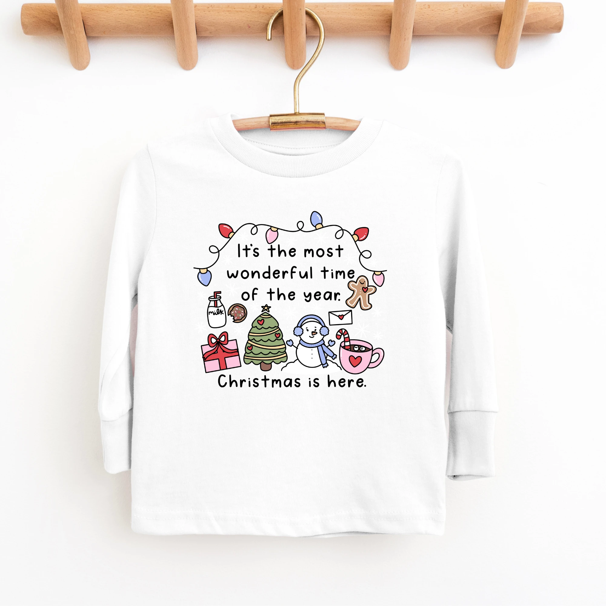 Most Wonderful time of the Year toddler and youth tee shirt, Christmas collection by Benny and Ray Apparel