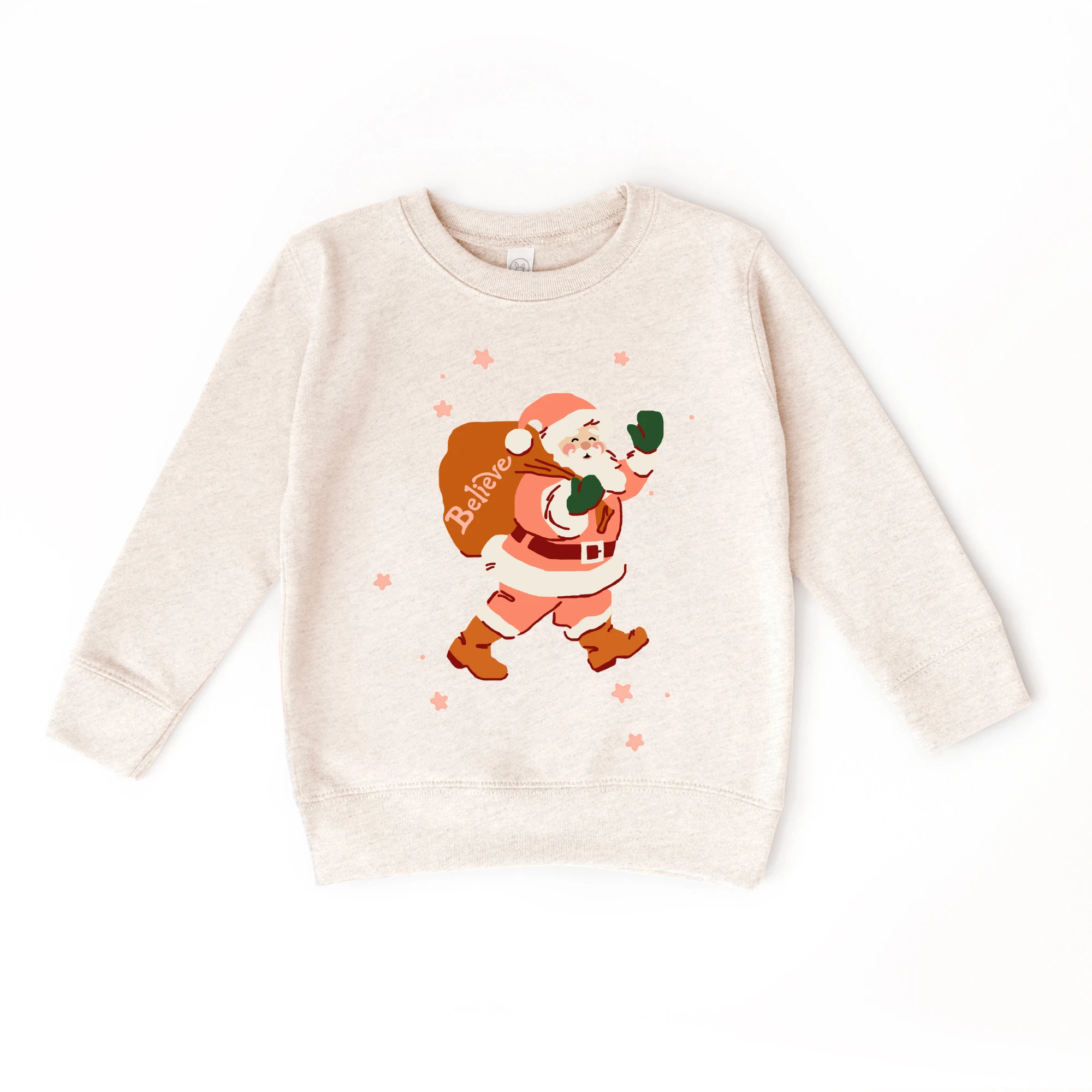 Believe Santa Claus toddler and youth Sweatshirt, Christmas collection by Benny and Ray Apparel