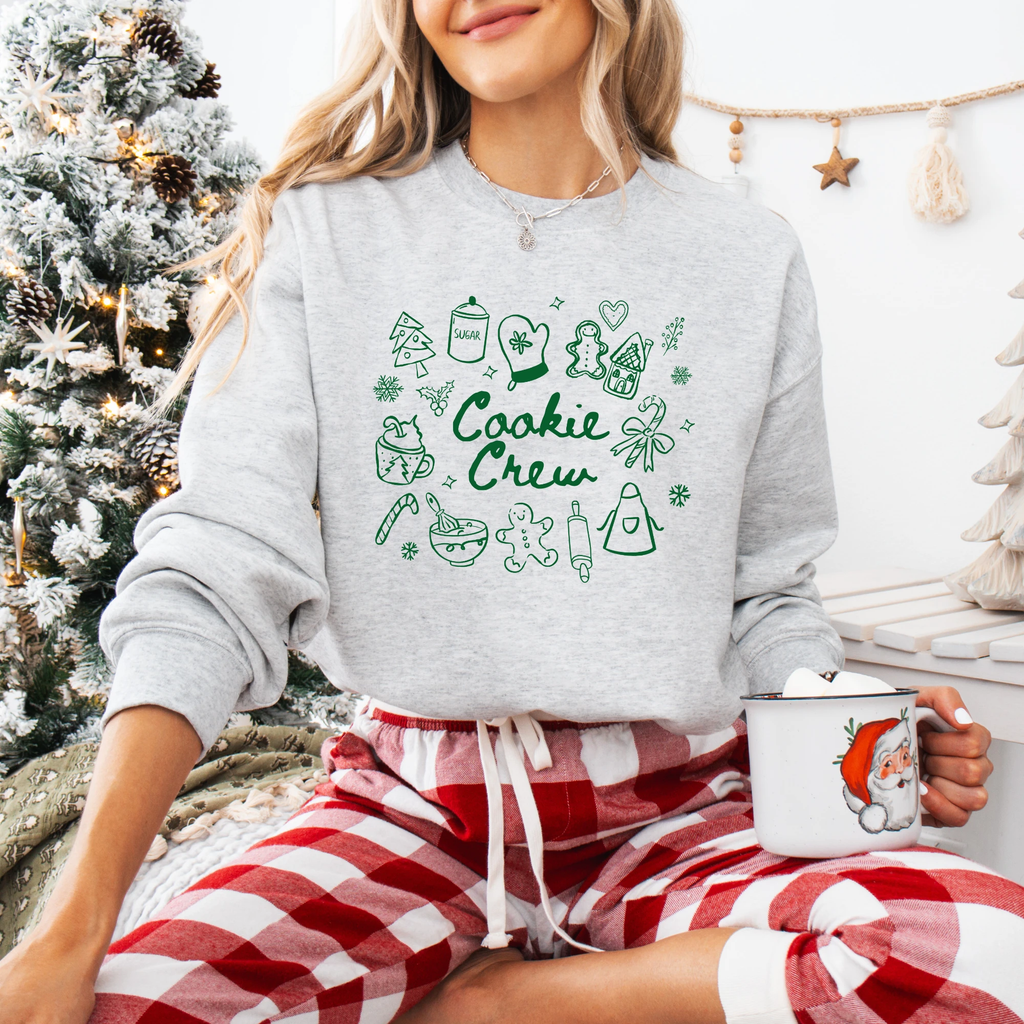 Cookie Baking Crew adult sweatshirt, Christmas collection by Benny and Ray Apparel