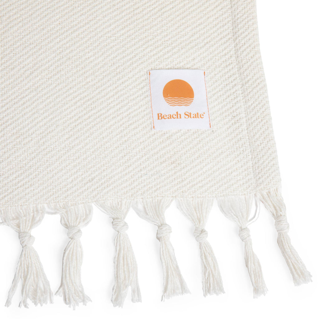 Oceanside Sunset Stripe Cotton Beach Blanket by Beach State