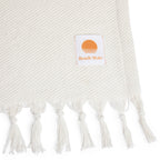 Oceanside Sunset Stripe Cotton Beach Blanket by Beach State
