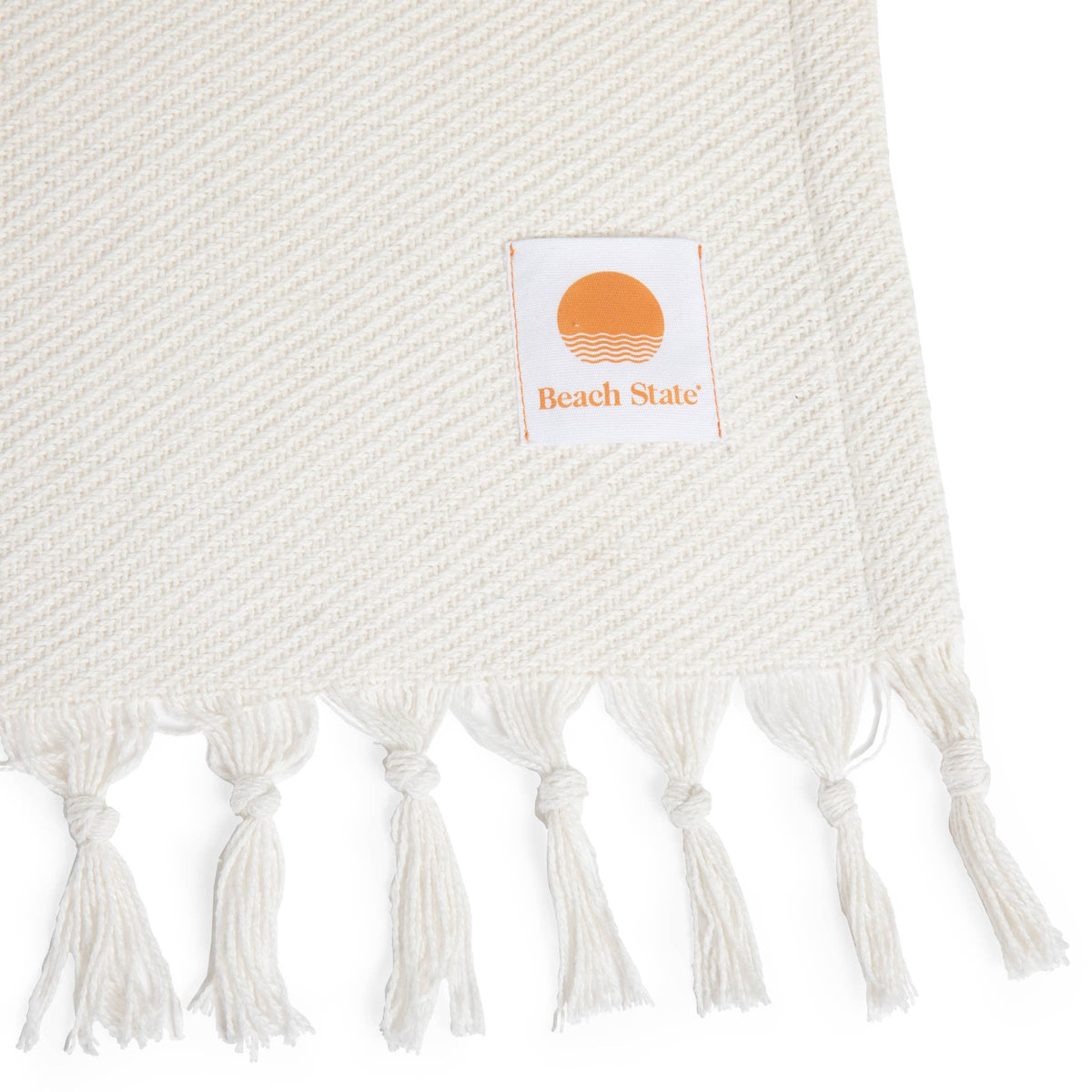 Oceanside Sunset Stripe Cotton Beach Blanket by Beach State