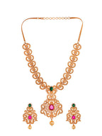 Saraf RS Jewellery Gold-Polished Multi-Colored Jewellery Set