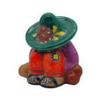 Handmade Talavera Panchito | Colorful Sleeping Man Figurine