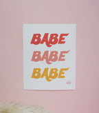 8x10 Babe Art Print Art Prints La Vie Bien 8x10 Babe Art Print