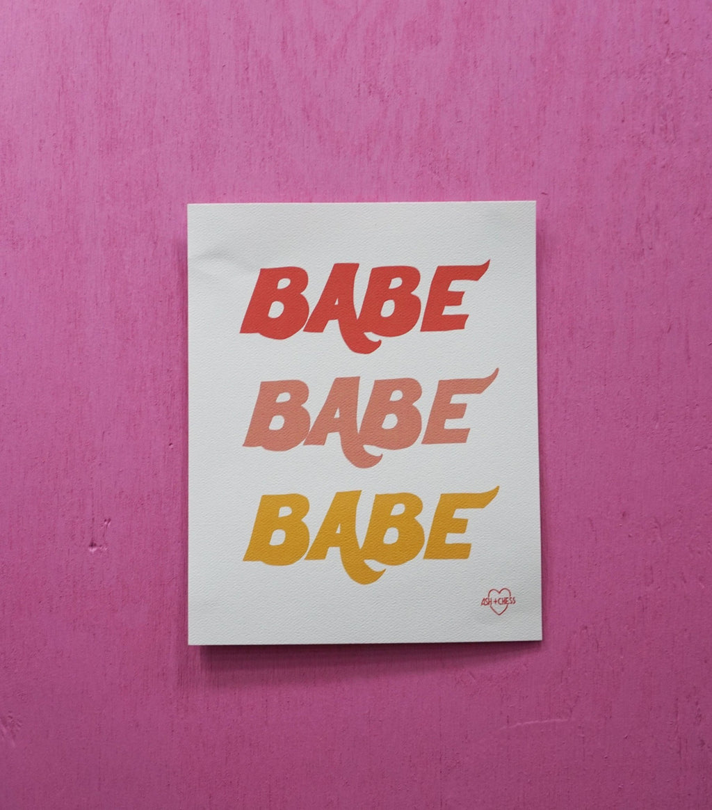 8x10 Babe Art Print Art Prints La Vie Bien 8x10 Babe Art Print