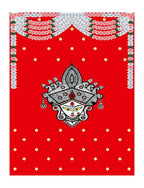 8x5 Feet Durga Fabric Reusable Backdrop Banner for Durga Pooja/Navratri Festive Decor La Vie Bien 8x5 Feet Durga Fabric Reusable Backdrop Banner for Durga Pooja/Navratri