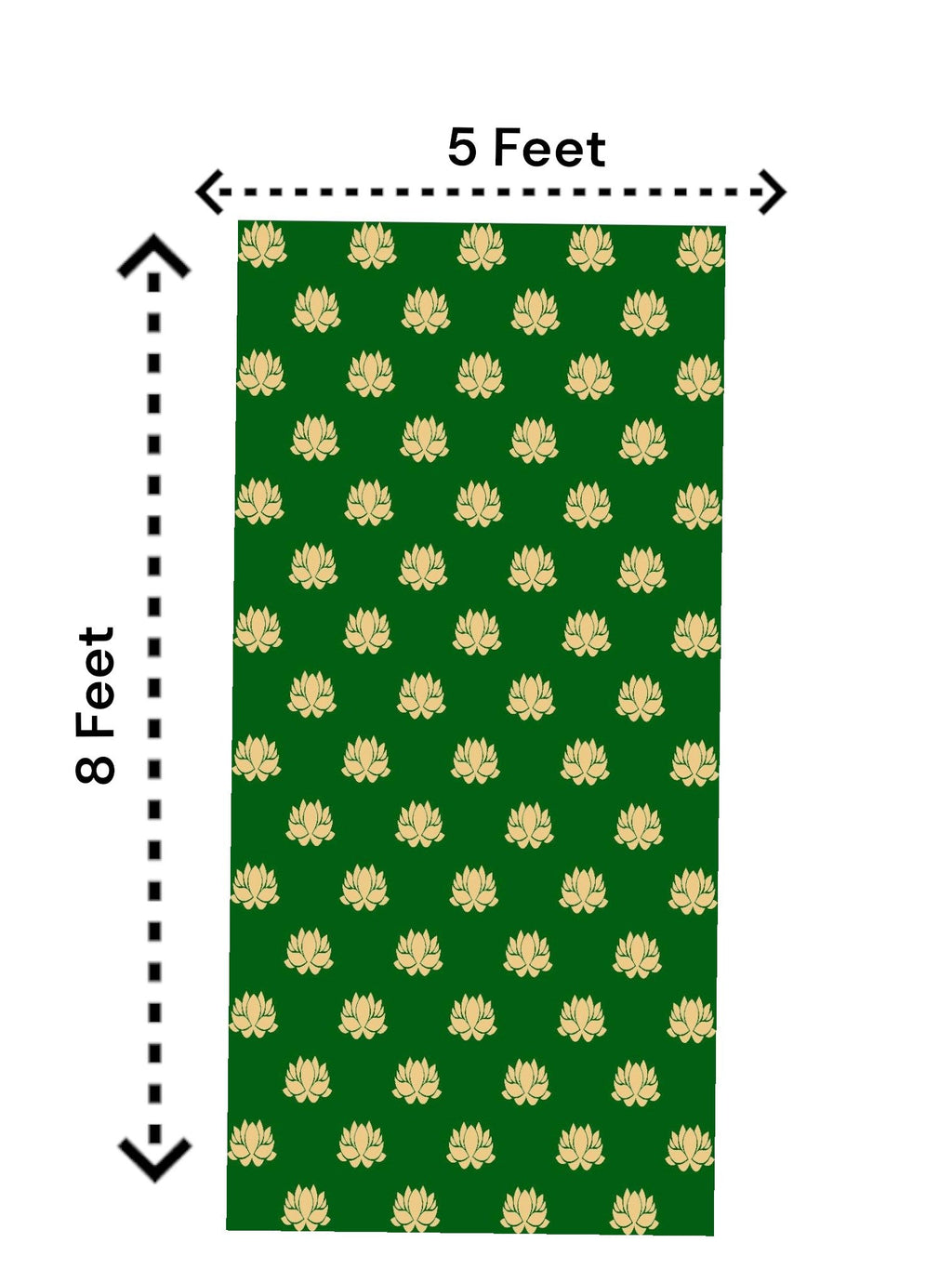 8x5 Feet Fabric Reusable Big Lotus Backdrop Banner for Wedding, Seemantham Ceremony, Housewarming, any Auspicious occasions (AS1074) Festive Decor La Vie Bien 8x5 Feet Fabric Reusable Big Lotus Backdrop Banner for Wedding, Seemantham Ceremony, Housewarming, any Auspicious occasions (AS1074)