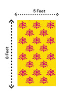 8x5 Feet Fabric Reusable Big Lotus Backdrop Banner for Wedding, Seemantham Ceremony,Housewarming, any Auspicious occasions (1076) Festive Decor La Vie Bien 8x5 Feet Fabric Reusable Big Lotus Backdrop Banner for Wedding, Seemantham Ceremony,Housewarming, any Auspicious occasions (1076)