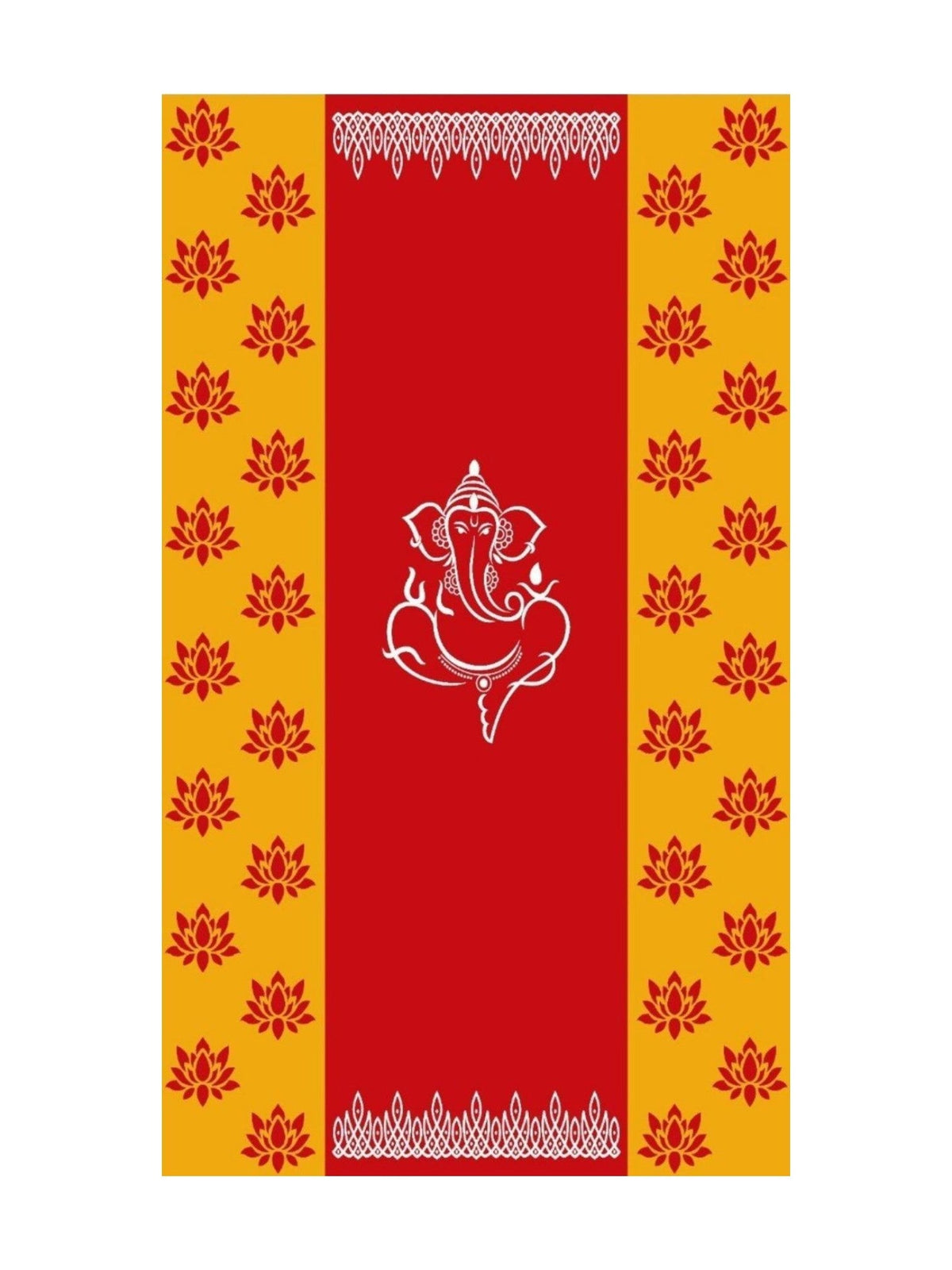 8x5 Feet Fabric Reusable Lord Ganesha Backdrop Banner for Wedding, Housewarming, Any ausipious occaions or pooja (AS1297) Festive Decor La Vie Bien 8x5 Feet Fabric Reusable Lord Ganesha Backdrop Banner for Wedding, Housewarming, Any ausipious occaions or pooja (AS1297)