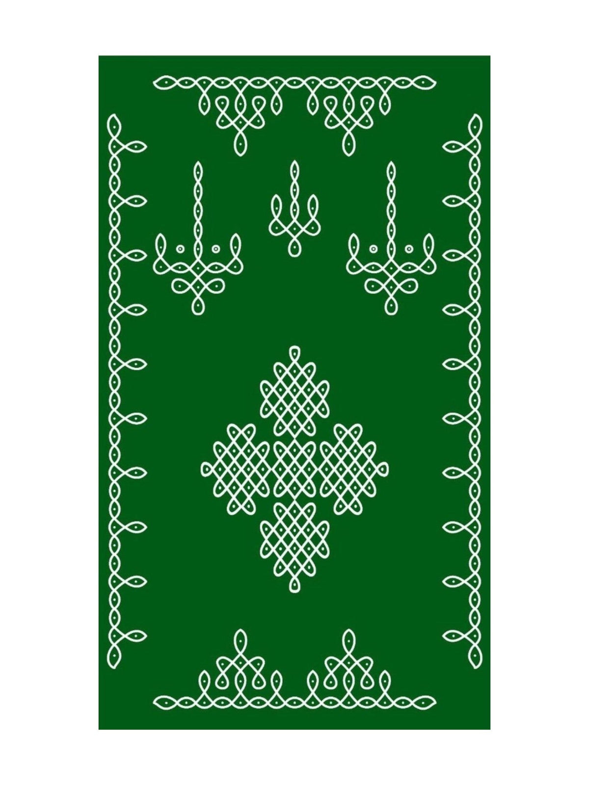 8x5 Feet Fabric Reusable Muggu or Kolam Backdrop Banner for Wedding, Housewarming, any Auspicious occasions or pooja (AS1129) Festive Decor La Vie Bien 8x5 Feet Fabric Reusable Muggu or Kolam Backdrop Banner for Wedding, Housewarming, any Auspicious occasions or pooja (AS1129)