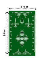 8x5 Feet Fabric Reusable Muggu or Kolam Backdrop Banner for Wedding, Housewarming, any Auspicious occasions or pooja (AS1129) Festive Decor La Vie Bien 8x5 Feet Fabric Reusable Muggu or Kolam Backdrop Banner for Wedding, Housewarming, any Auspicious occasions or pooja (AS1129)
