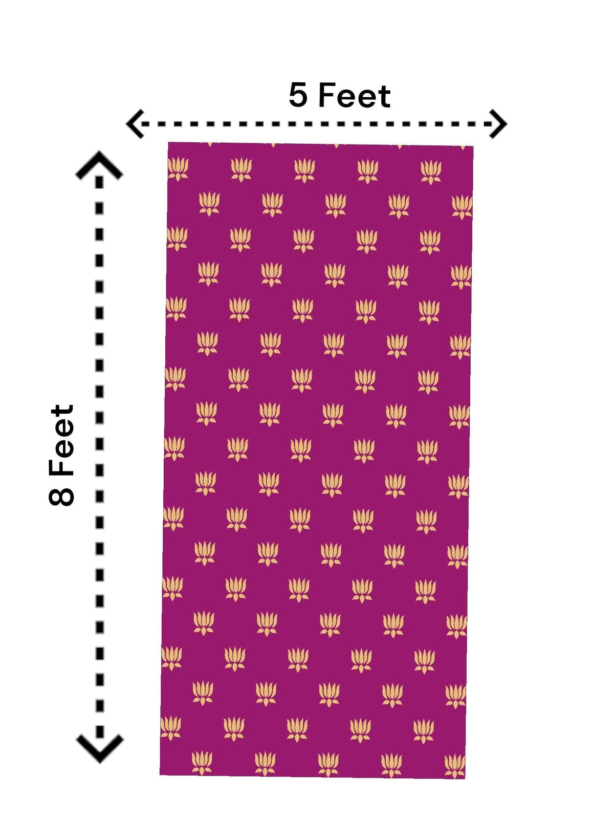 8x5 Feet Fabric Reusable Small Lotus Backdrop Banner for Wedding, Seemantham Ceremony, Housewarming, any Auspicious occasions (AS1075) Festive Decor La Vie Bien 8x5 Feet Fabric Reusable Small Lotus Backdrop Banner for Wedding, Seemantham Ceremony, Housewarming, any Auspicious occasions (AS1075)