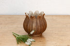 9" Blossoming Lotus Marble Vase Planter La Vie Bien 9" Blossoming Lotus Marble Vase