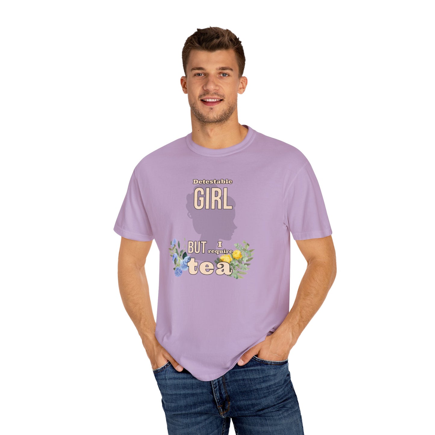 Detestable Girl but I require tea Oscar Wilde Quote T-Shirt, Importance of Being Earnest