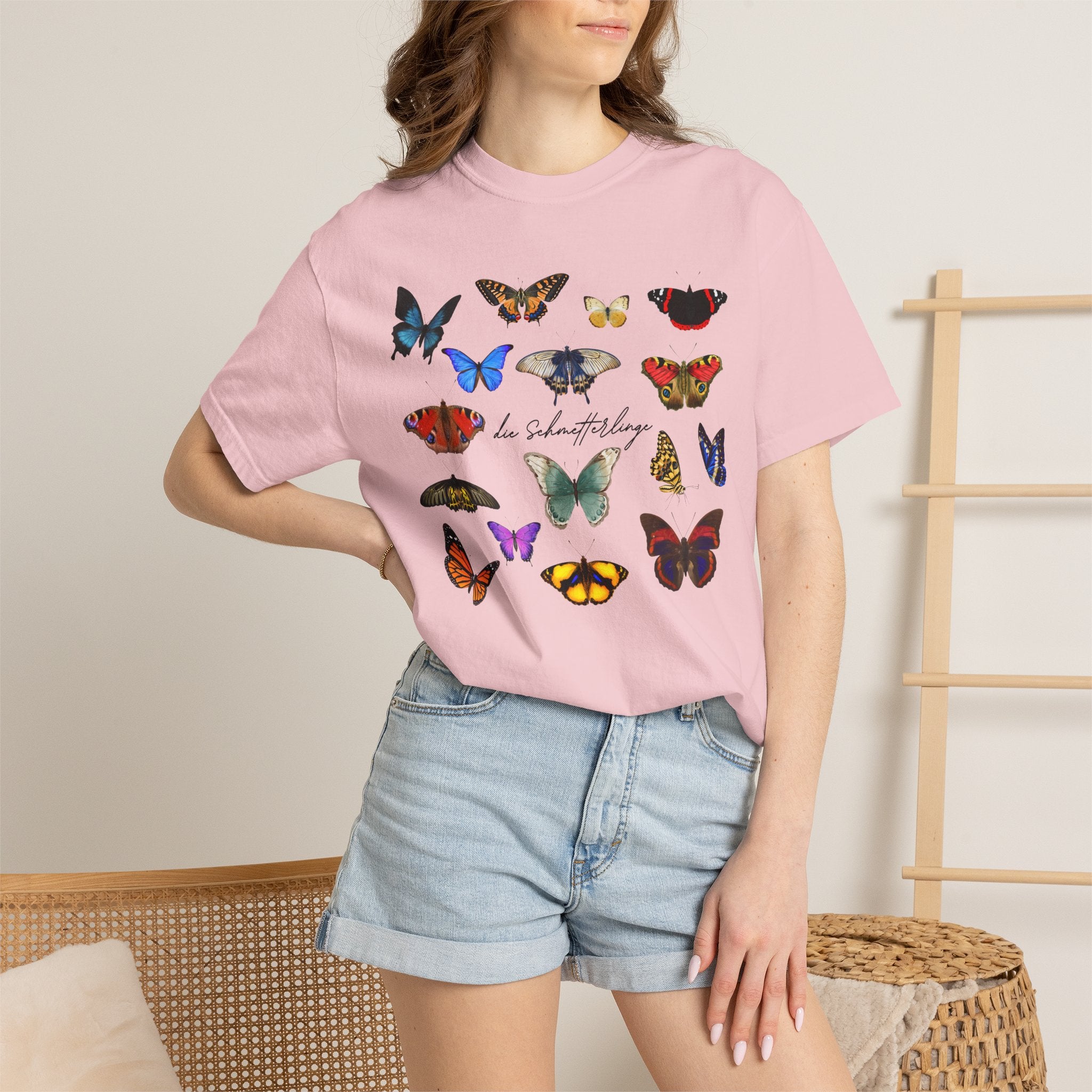 German 'die Schmetterlinge' Butterflies T-Shirt, Comfort Colors, gift for German speaker
