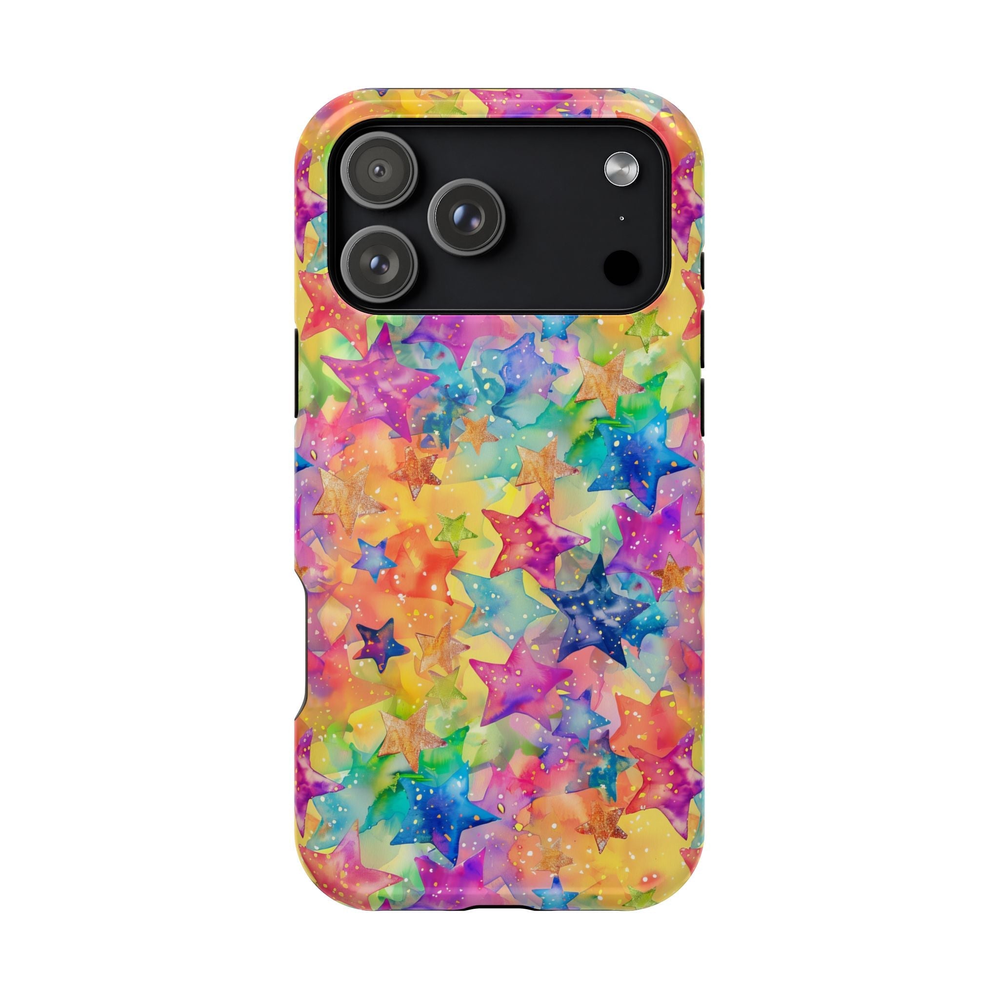 Bespattered Facade Rainbow Stars Impact-Resistant Case