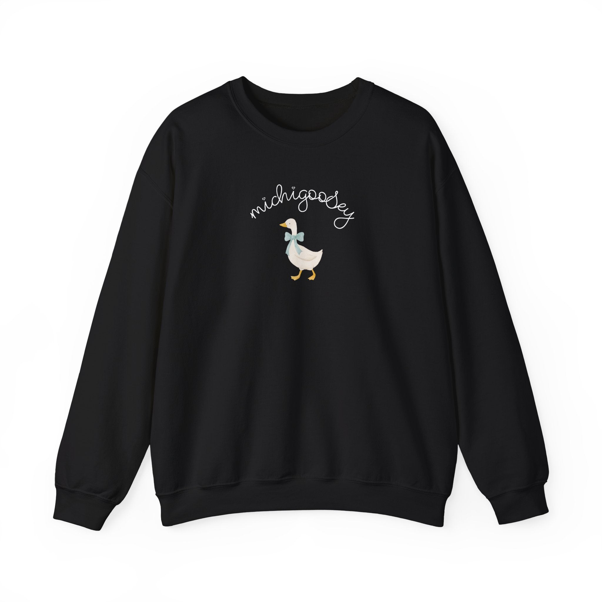 Michigoosey Goose Sweatshirt, Silly Goose Crewneck, Gander sweater, Michigan Wildlife Shirt, Novelty Animal Sweater