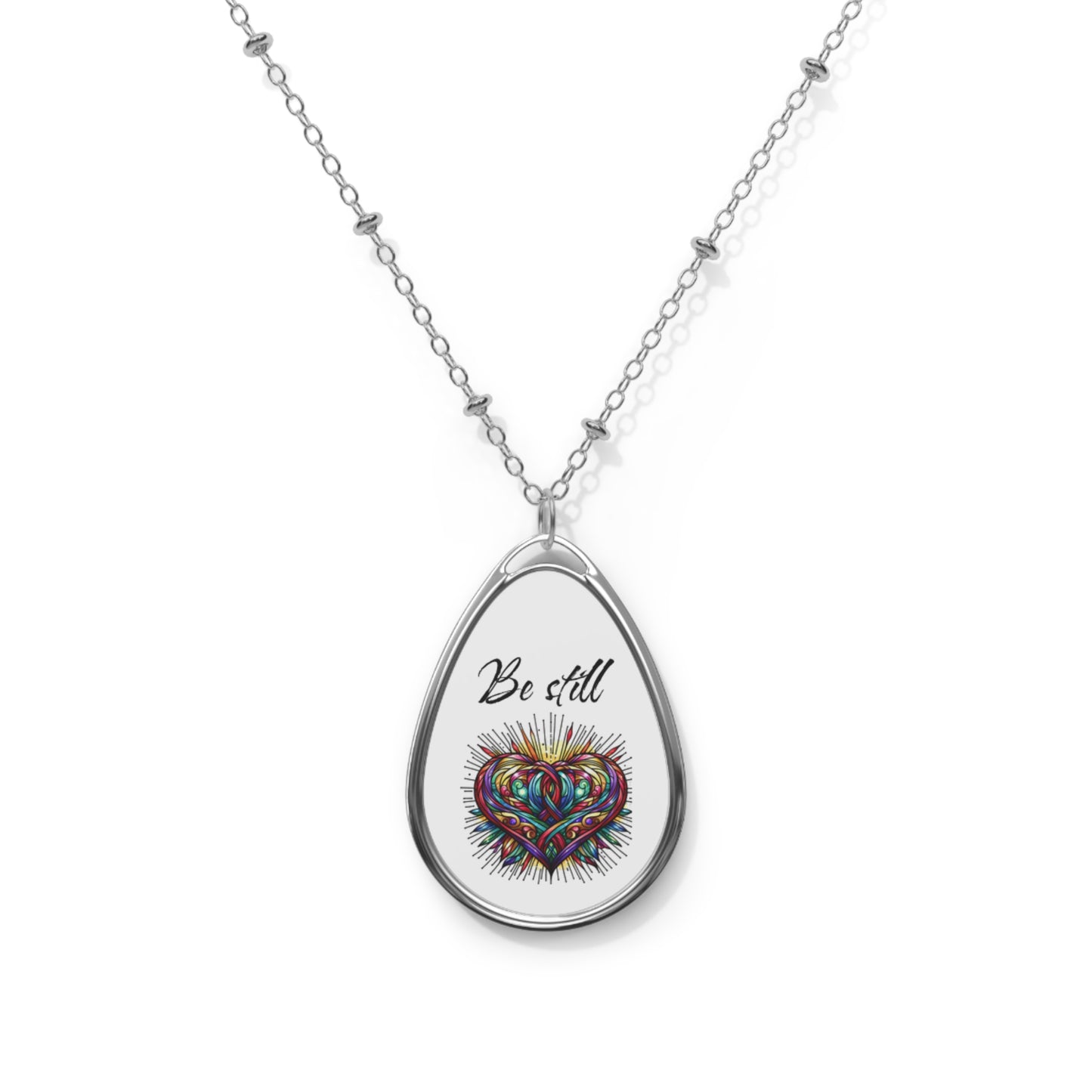 Be still Oval Necklace