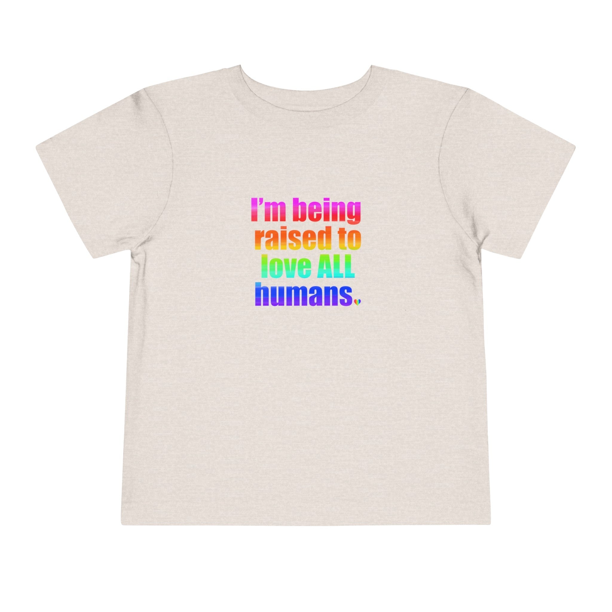 Bespattered Facade Love All Humans Toddler Short Sleeve Tee