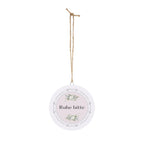 Ruhe bitte German hanging wooden wall sign by Printify