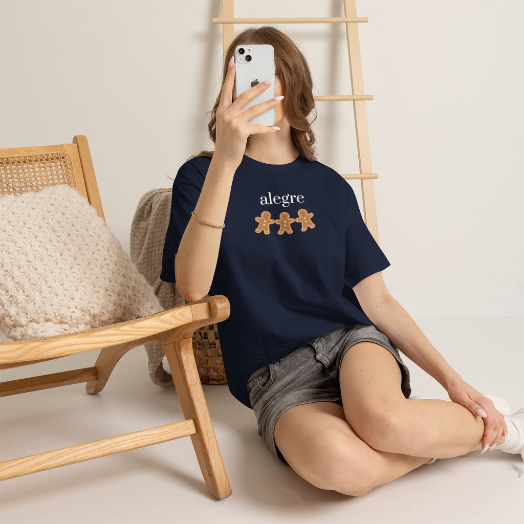 Alegre Gingerbread Tee — Cute Holiday Cookie Graphic T‑Shirt