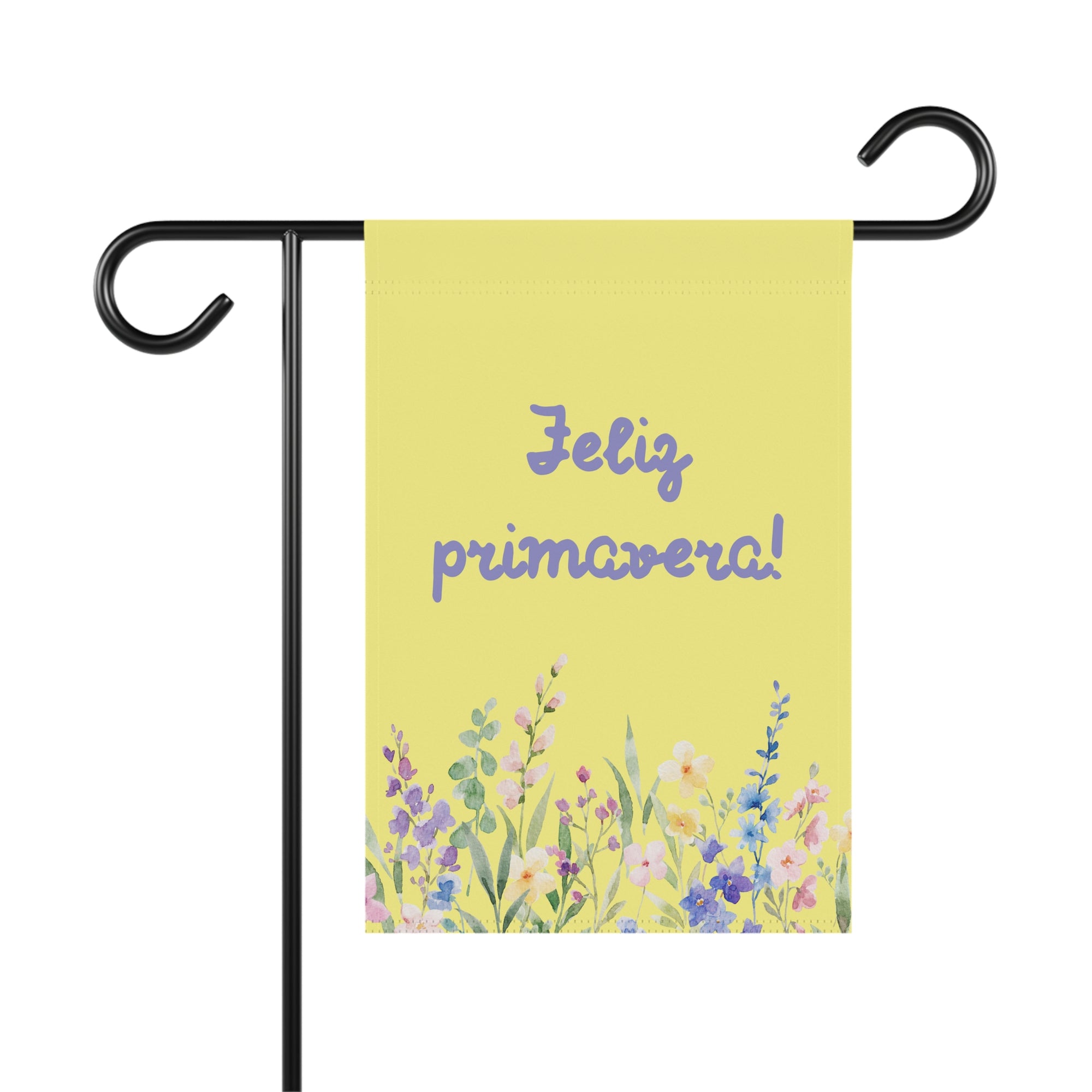 Feliz primavera floral Spring Garden Banner