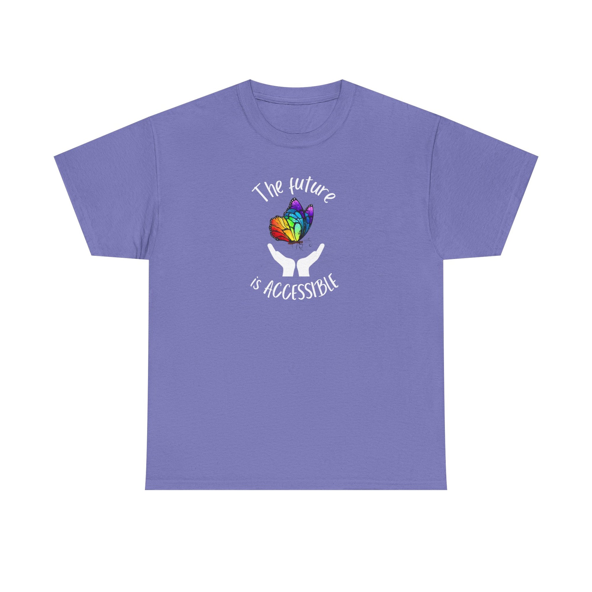 The future is accessible Rainbow Butterfly Tee