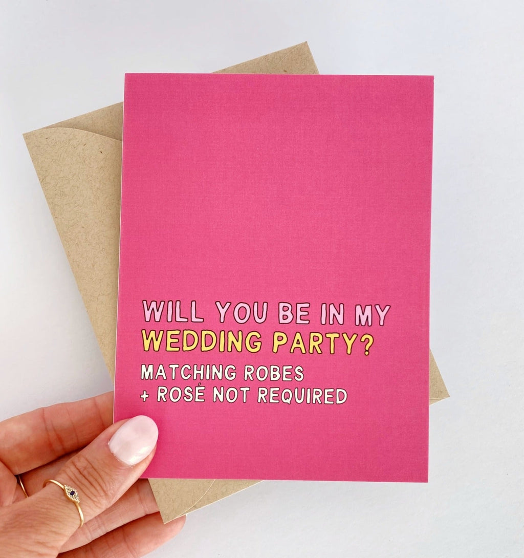 Will You Be My Bridesmaid Funny Bridesmaid Proposal Card