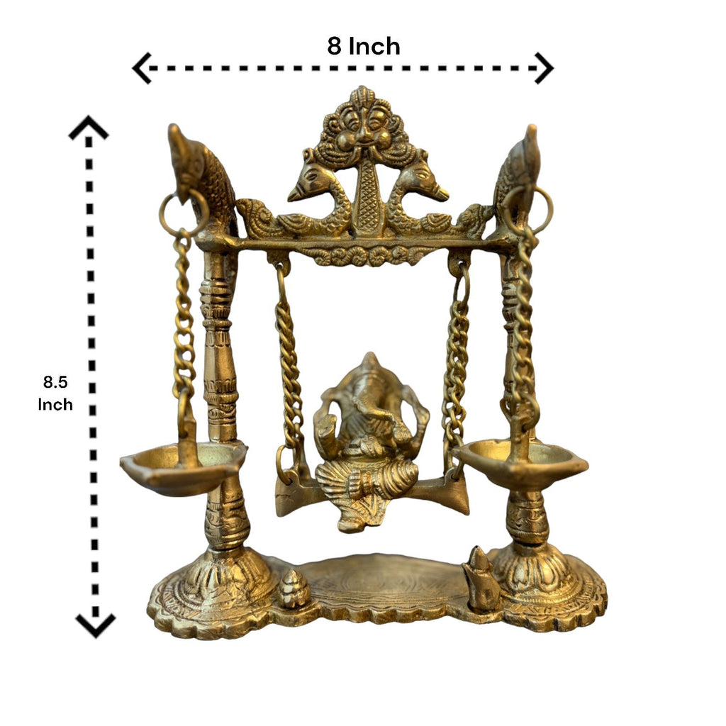 Ganesha on Jhula with Diya’s