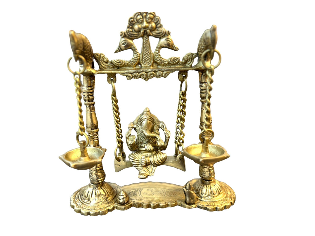 Ganesha on Jhula with Diya’s