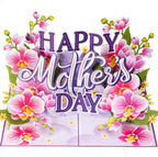 Happy Mothers Day Orchids Pop Up Card - 5" x 7" by Paper Love
