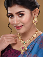Saraf RS Jewellery Gold-Polished Multi-Colored Jewellery Set
