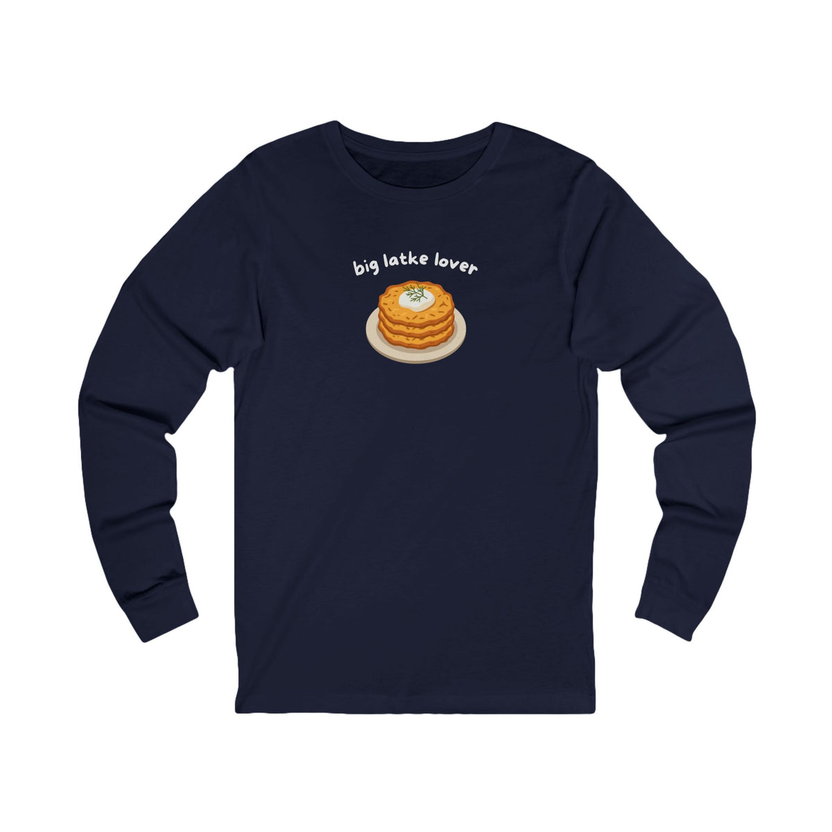 Big Latke Lover Potato Pancake Long Sleeve Tee