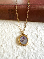 Floral Crest Necklace by AdoreJules Designs