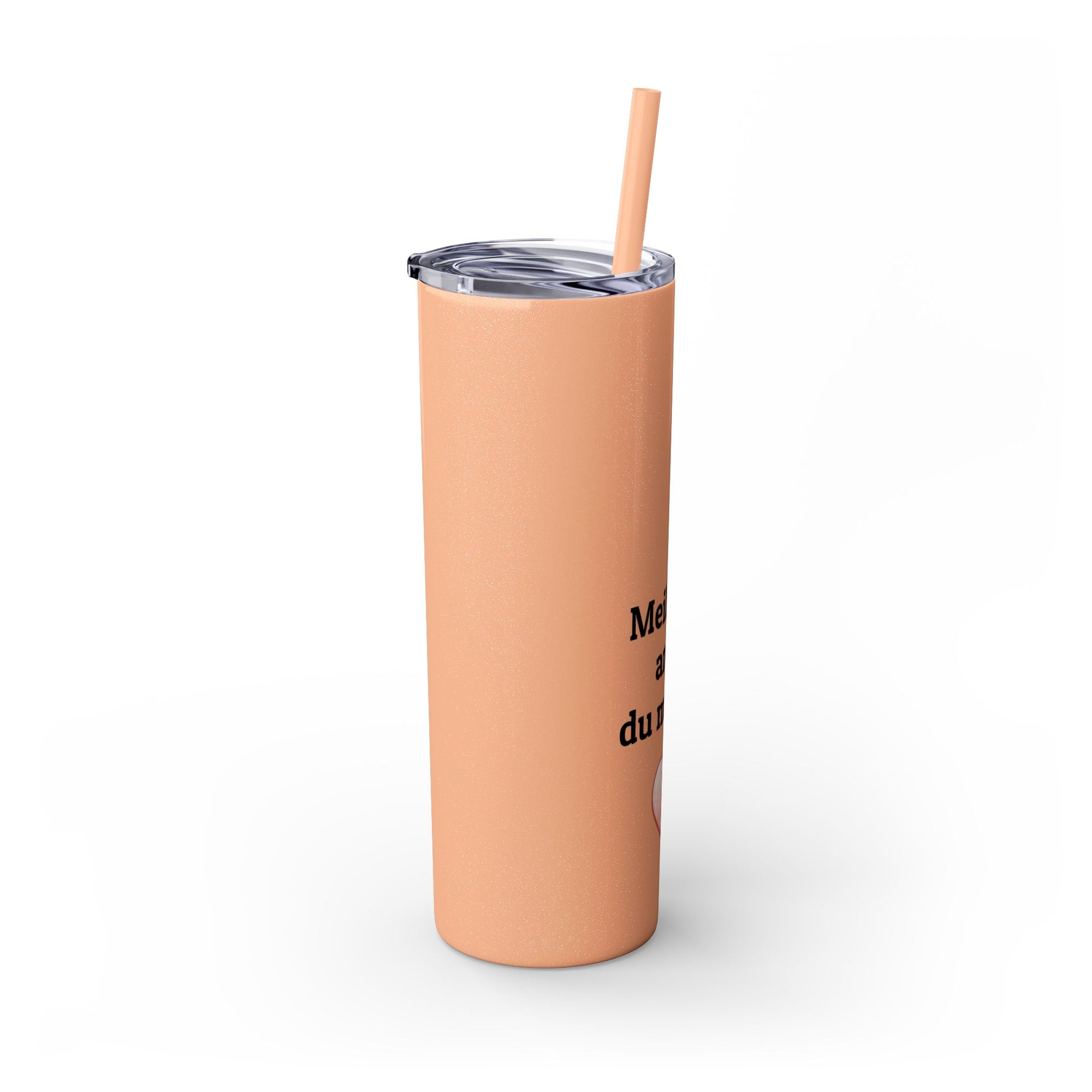 Meilleure amie du monde Skinny Tumbler with Straw, 20oz