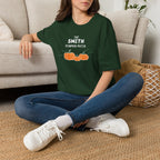 The Personalized Pumpkin Patch T-Shirt, Your family name Pumpkin Patch Fall Tee for autumn family photos, Pregnancy announcements