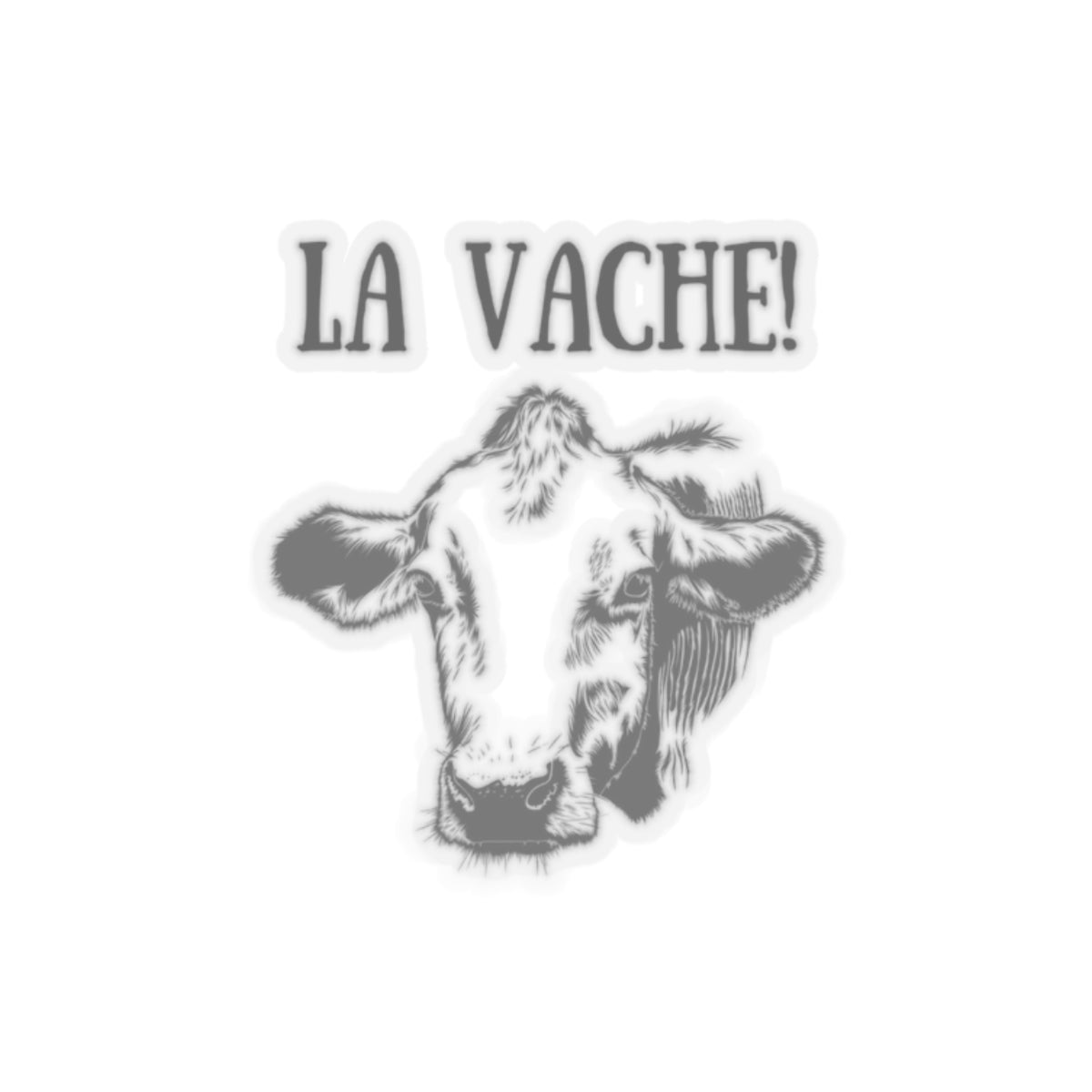 La vache! Transparenter Hintergrund Französisch Sticker