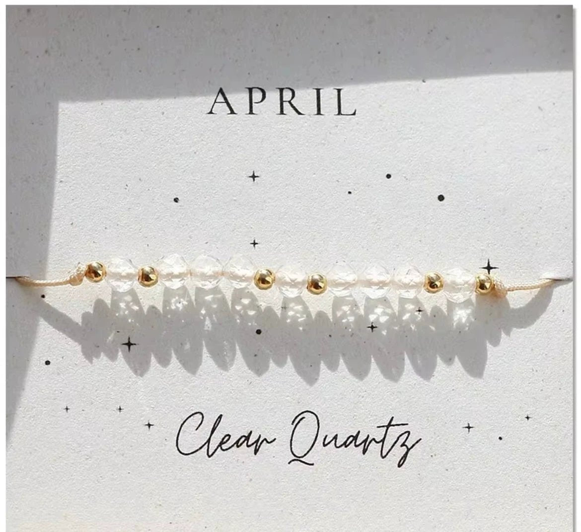 Crystal Birthstone Bracelet by Curated By Suarez