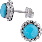 Sterling Zuni Twisted Post Earrings