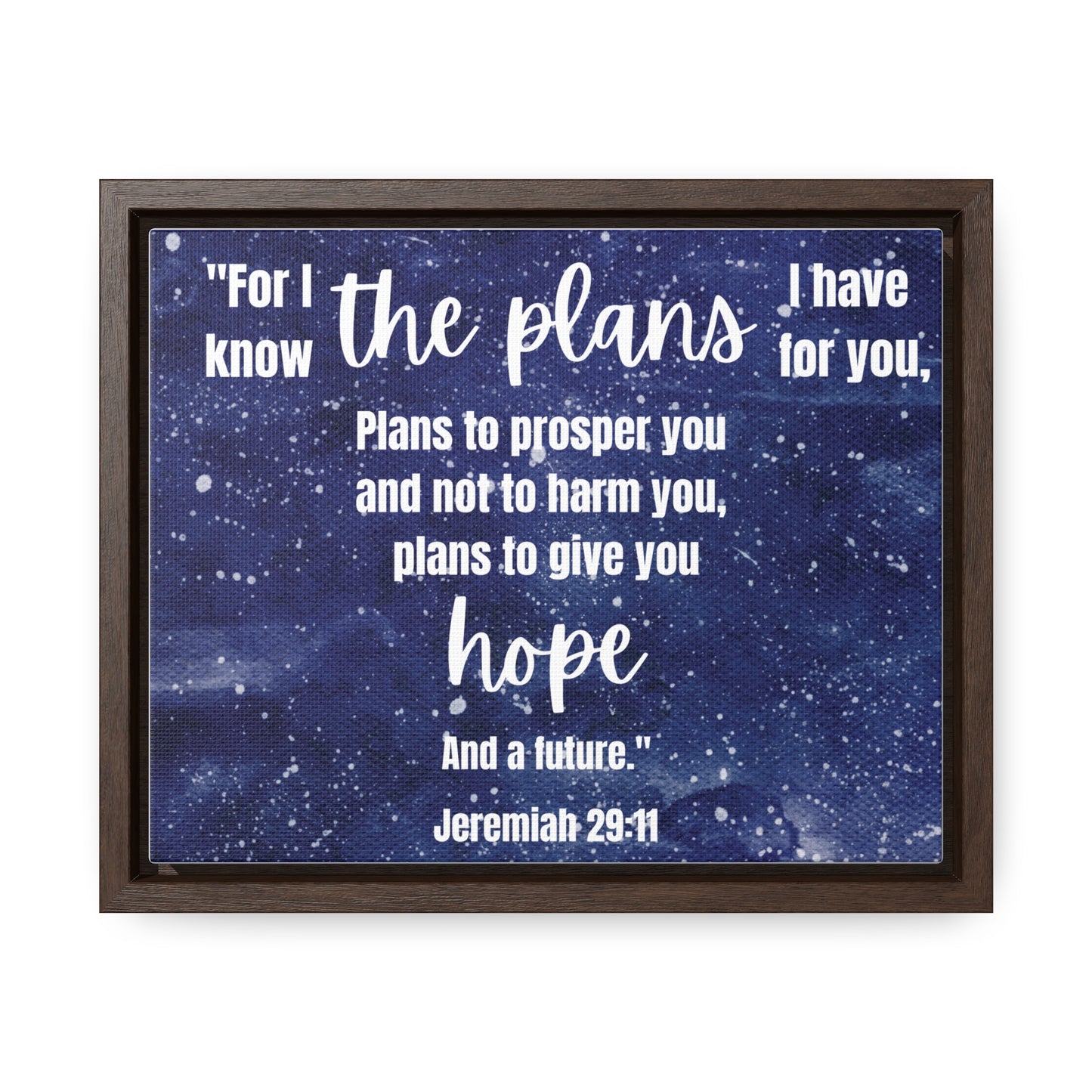 Jeremiah 29 11 bible verse canvas