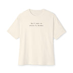 Don't Make Me Switch to German Tee — Oversized Boxy Shirt