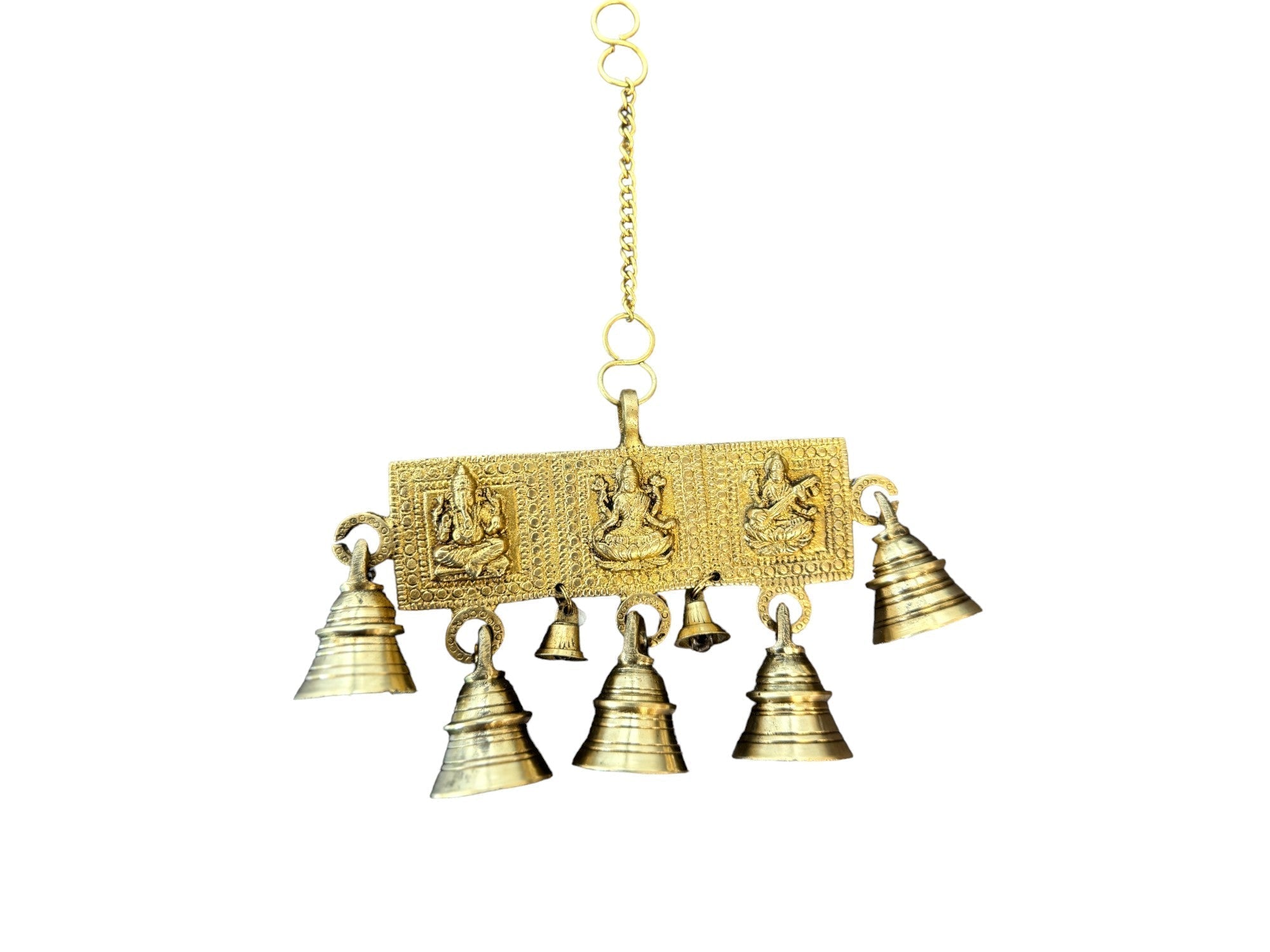 Ganesha, Laxmi & Saraswati Hanging Bells