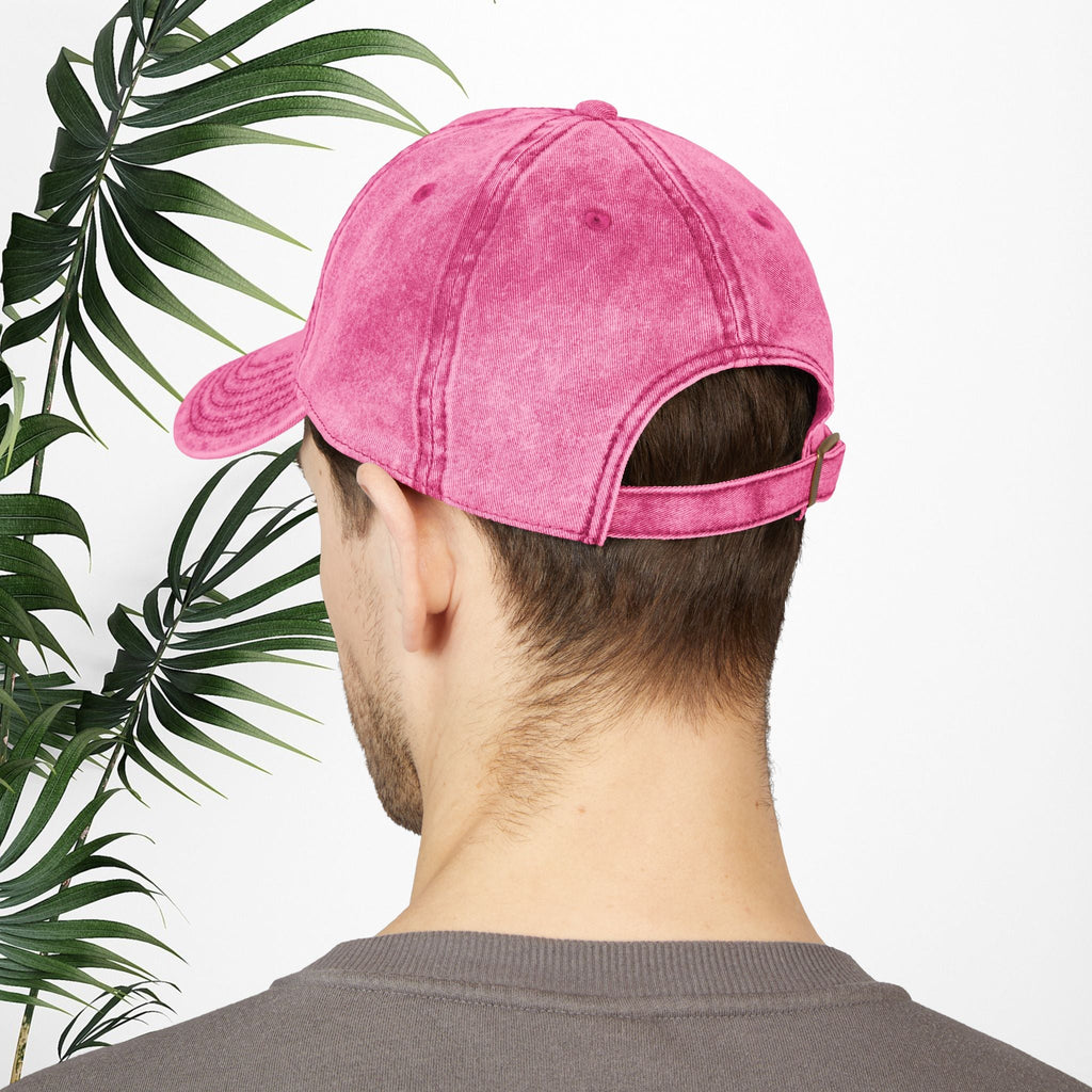 Bespattered Facade "I'm Fine" Black Embroidered Vintage Cap