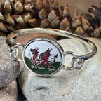 Enamel Celtic Welsh Dragon Bracelet for Women
