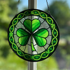 Ireland Forever Shamrock Stained Glass Gift